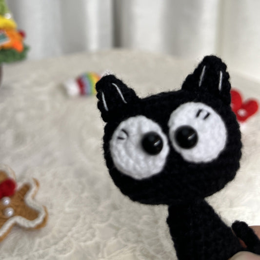 Cat | Handmade Crochet Cat Kitty Amigurumi doll Plushies Christmas Thanksgiving Gift Decor Gift for Family Friends Keychain