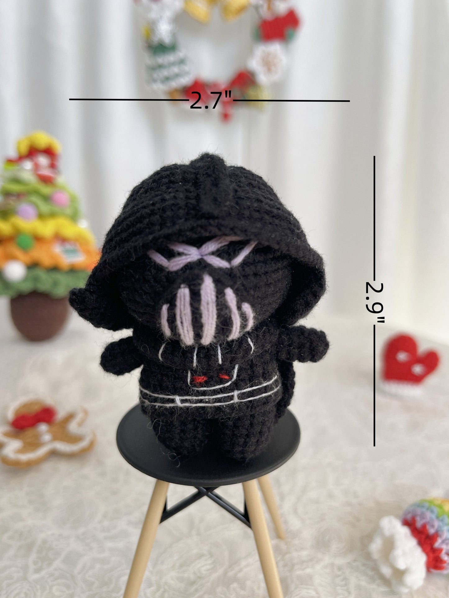 Yoda | Star Wars| Handmade Crochet Baby Yoda | Mandalorian | Darth Vader Amigurumi doll Plushies Christmas Thanksgiving Birthday Gift Office Decor Gift for Family Girlfriend Kids Girl Friends Keychain