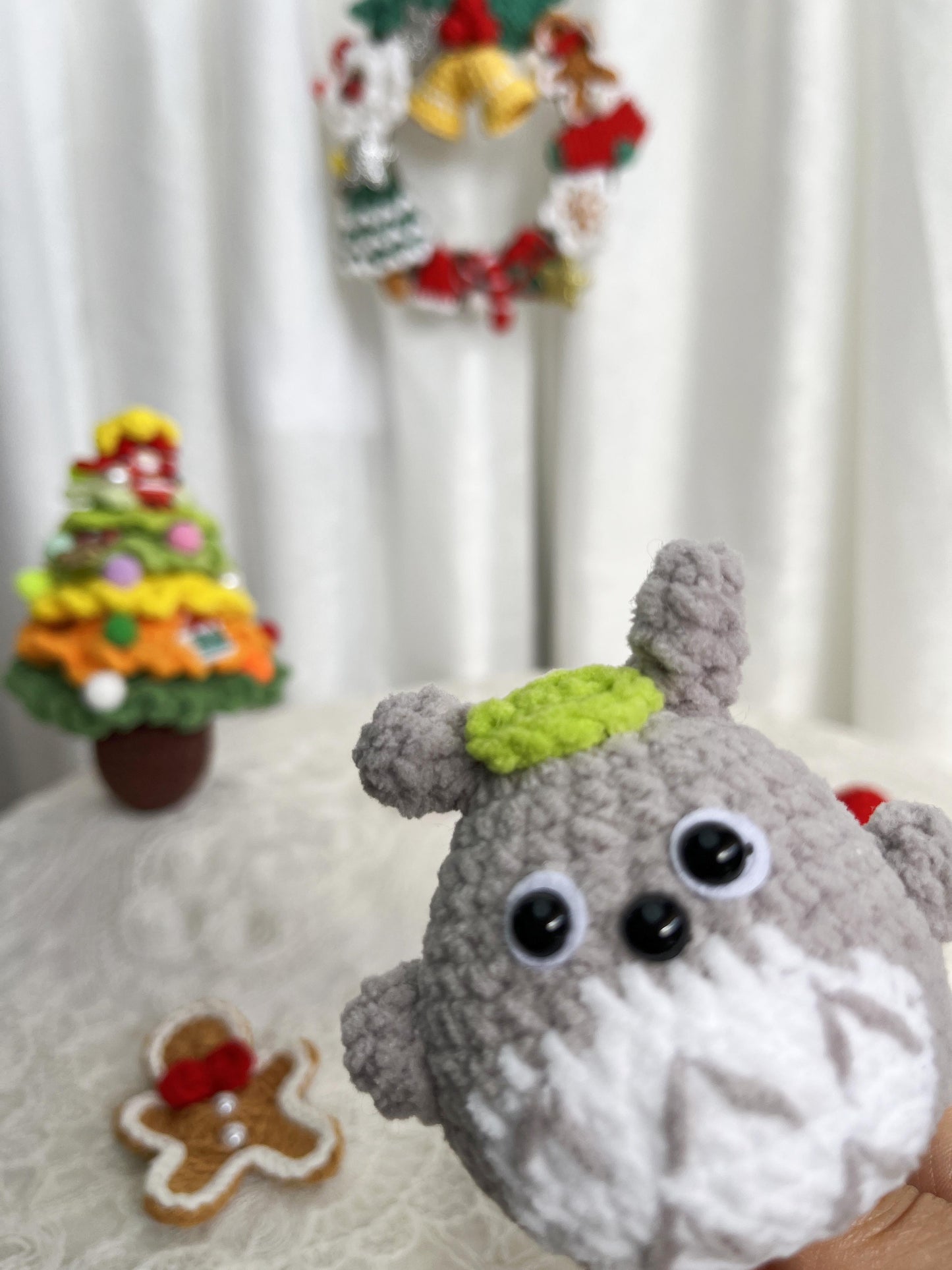 Totoro | Handmade Crochet Spirited Away Amigurumi doll Plushies Christmas Thanksgiving Birthday Gift Office Decor Gift for Family Girlfriend Kids Girl Friends Keychain