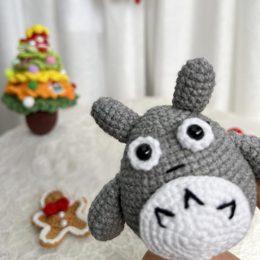 Totoro | Handmade Crochet Spirited Away Amigurumi doll Plushies Christmas Thanksgiving Birthday Gift Office Decor Gift for Family Girlfriend Kids Girl Friends Keychain