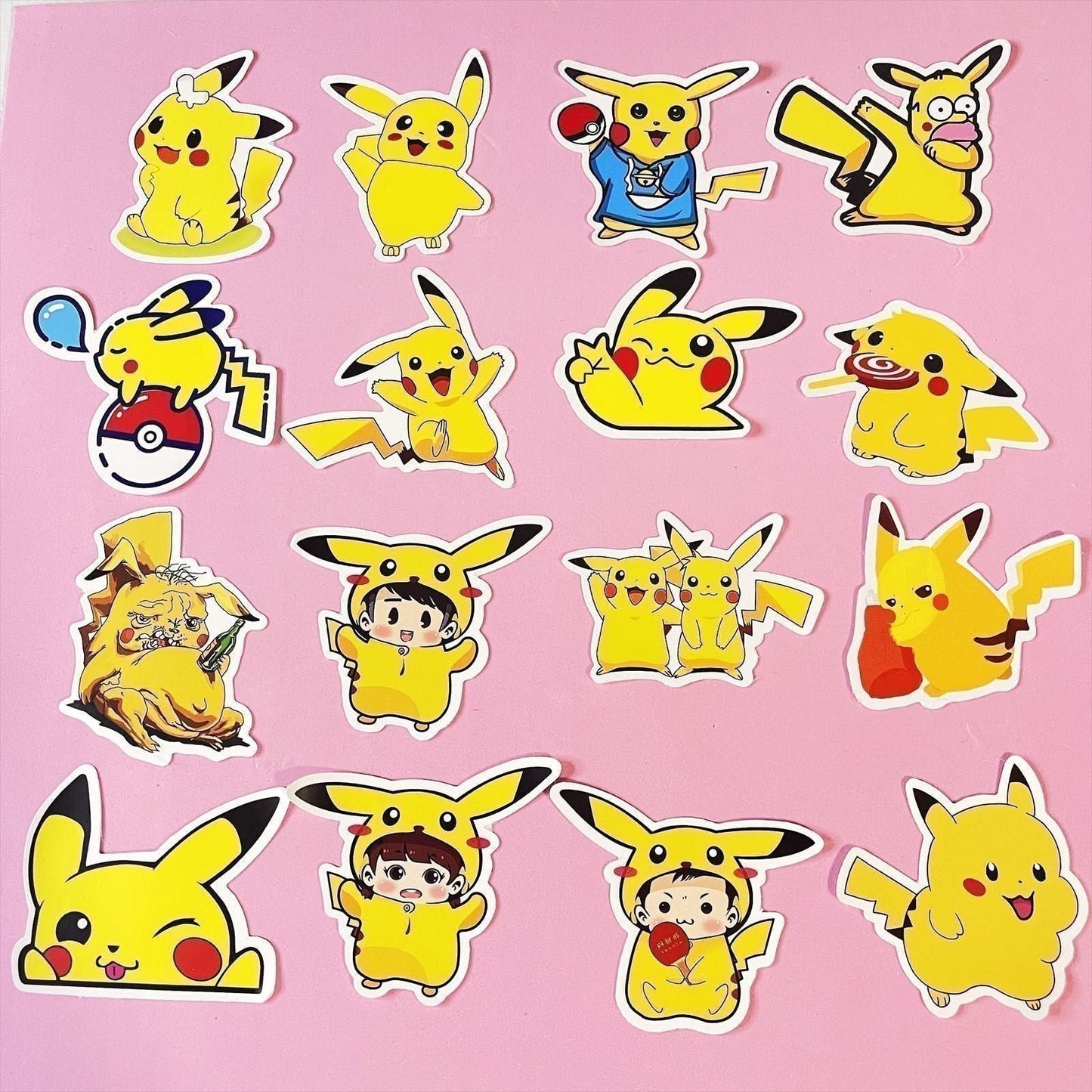 50 Pcs Pokémon Pikachu Pocket Monsters Stickers Nintendo Games for Laptop A11S