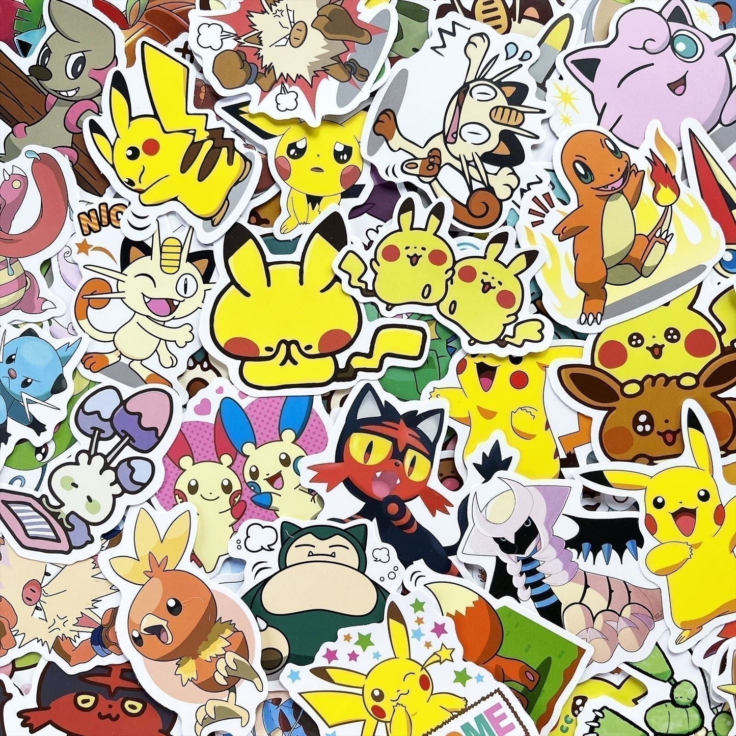 100 PCs Pokémon Pikachu Pocket Monsters Stickers Nintendo Games for Laptop A33L