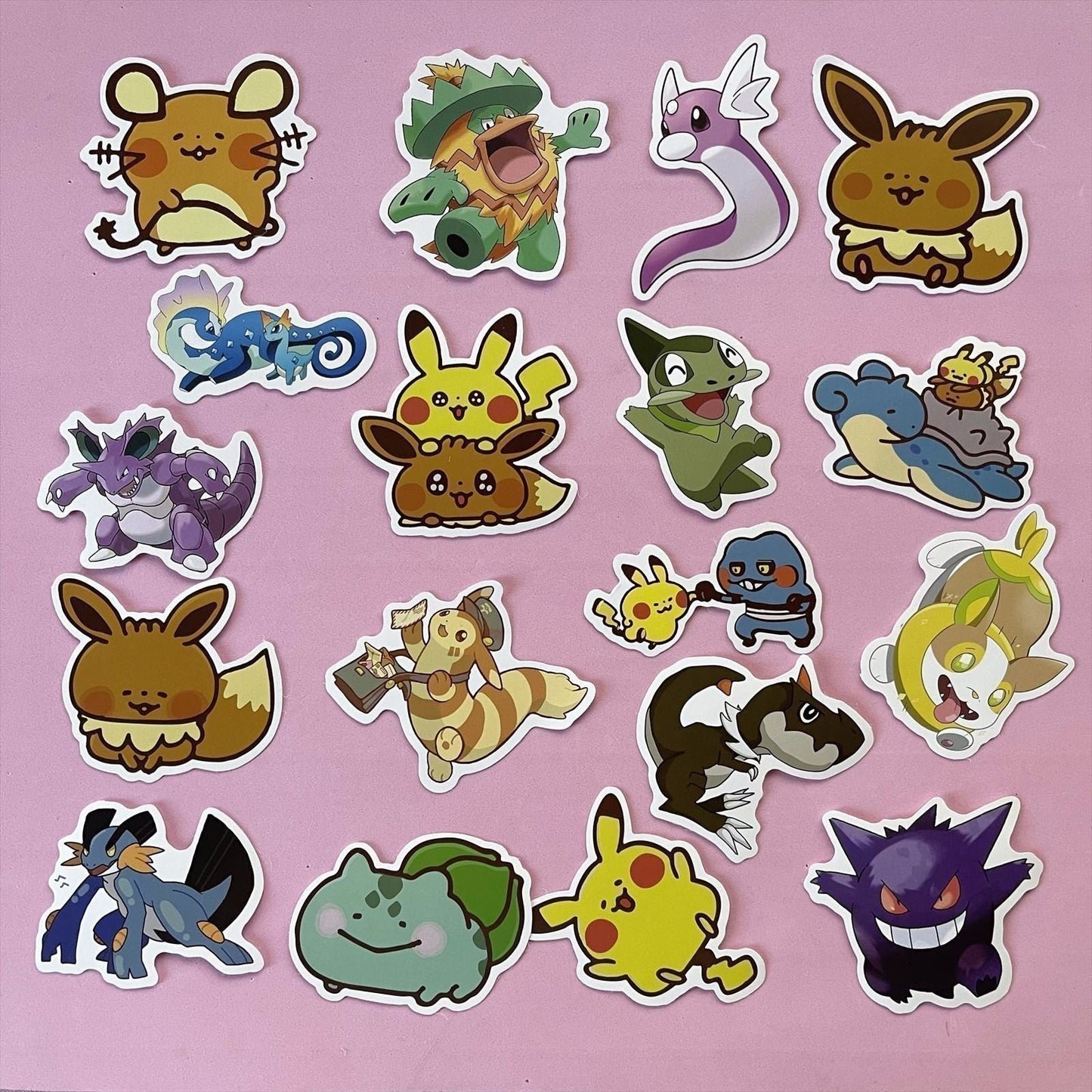 50 Pcs Pokémon Pikachu Pocket Monsters Stickers Nintendo Games for Laptop A16S