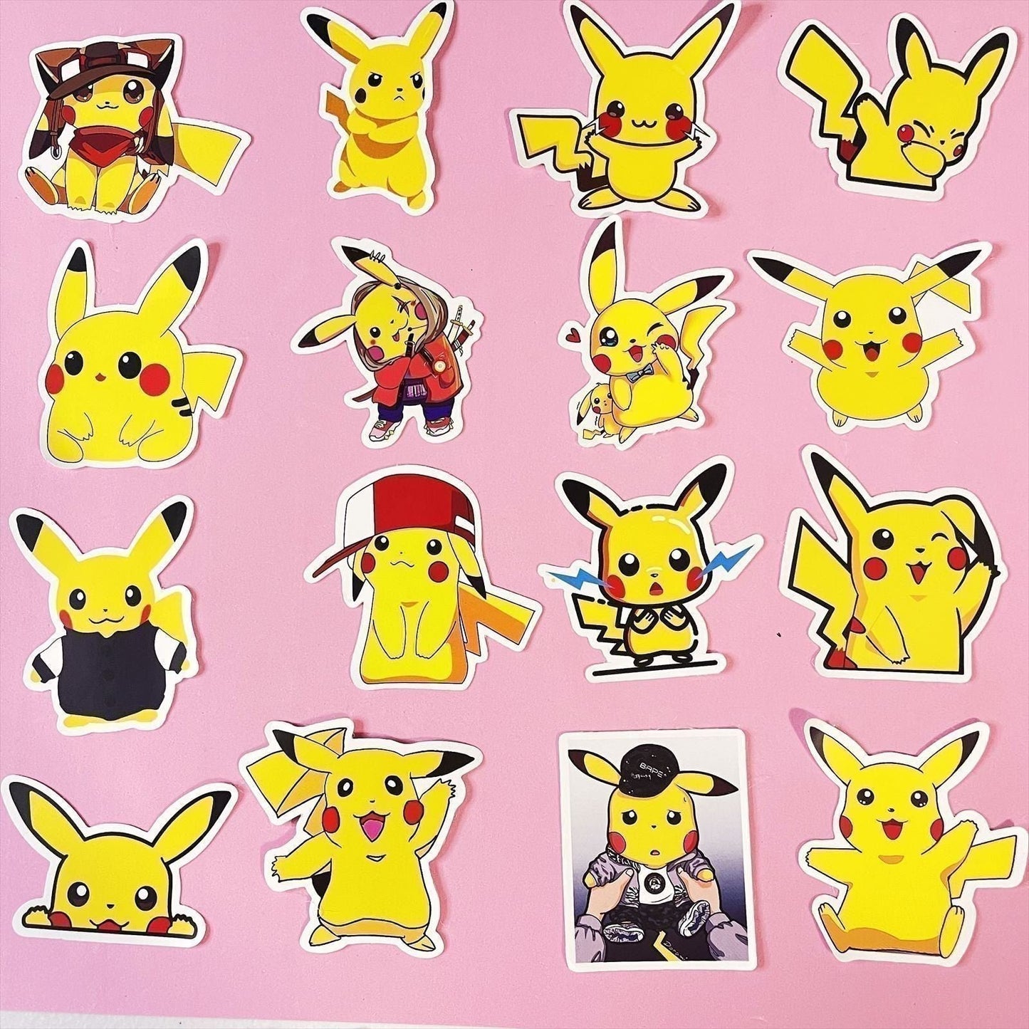 50 Pcs Pokémon Pikachu Pocket Monsters Stickers Nintendo Games for Laptop A11S