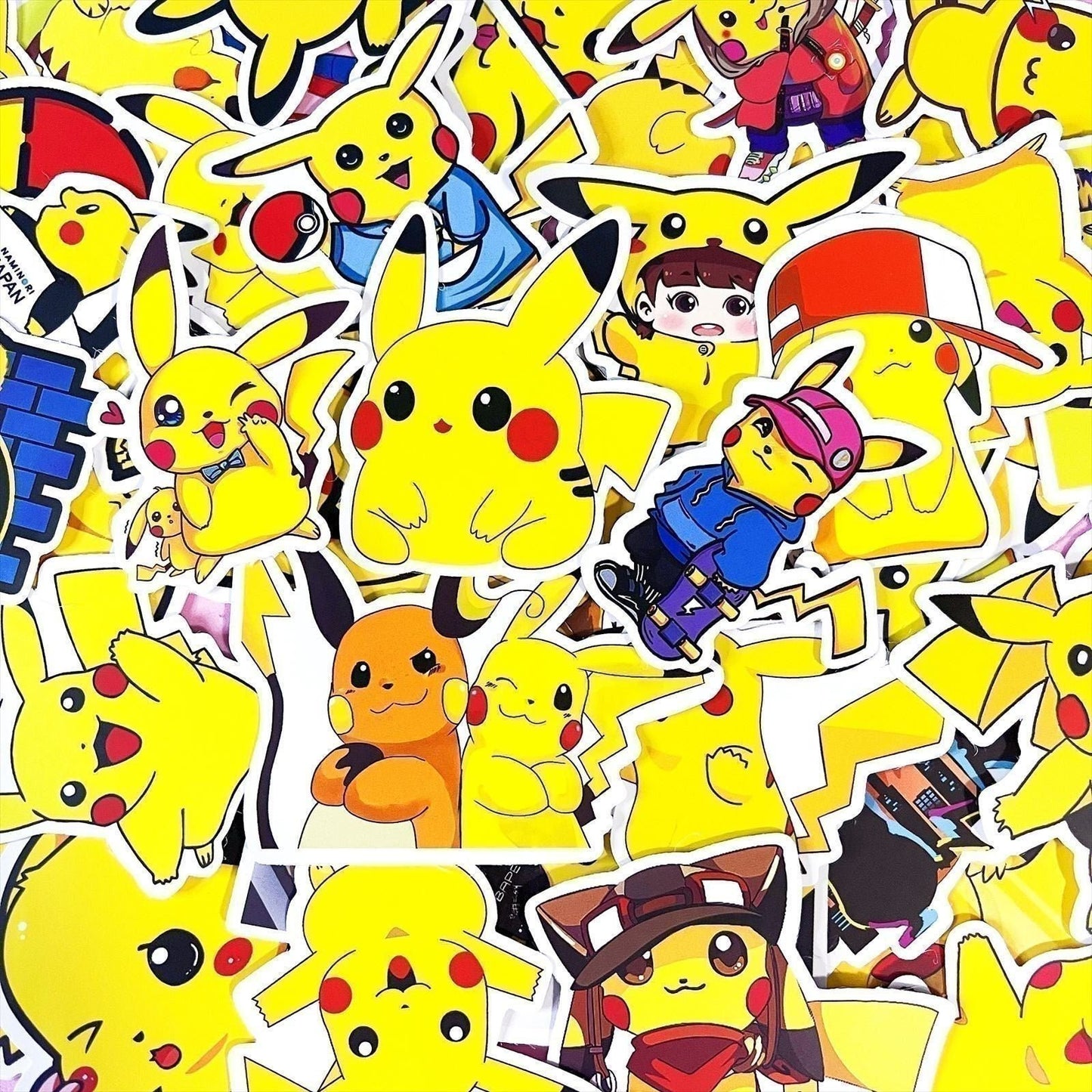 50 Pcs Pokémon Pikachu Pocket Monsters Stickers Nintendo Games for Laptop A11S