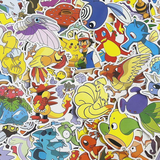 160 Pcs Pokémon Pikachu Pocket Monsters Stickers Nintendo Games for Laptop A08LL