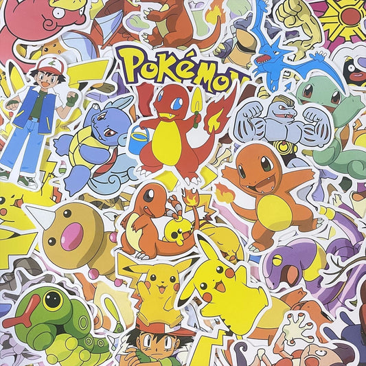 80 Pcs Pokémon Pikachu Pocket Monsters Stickers Nintendo Games for Laptop A09M