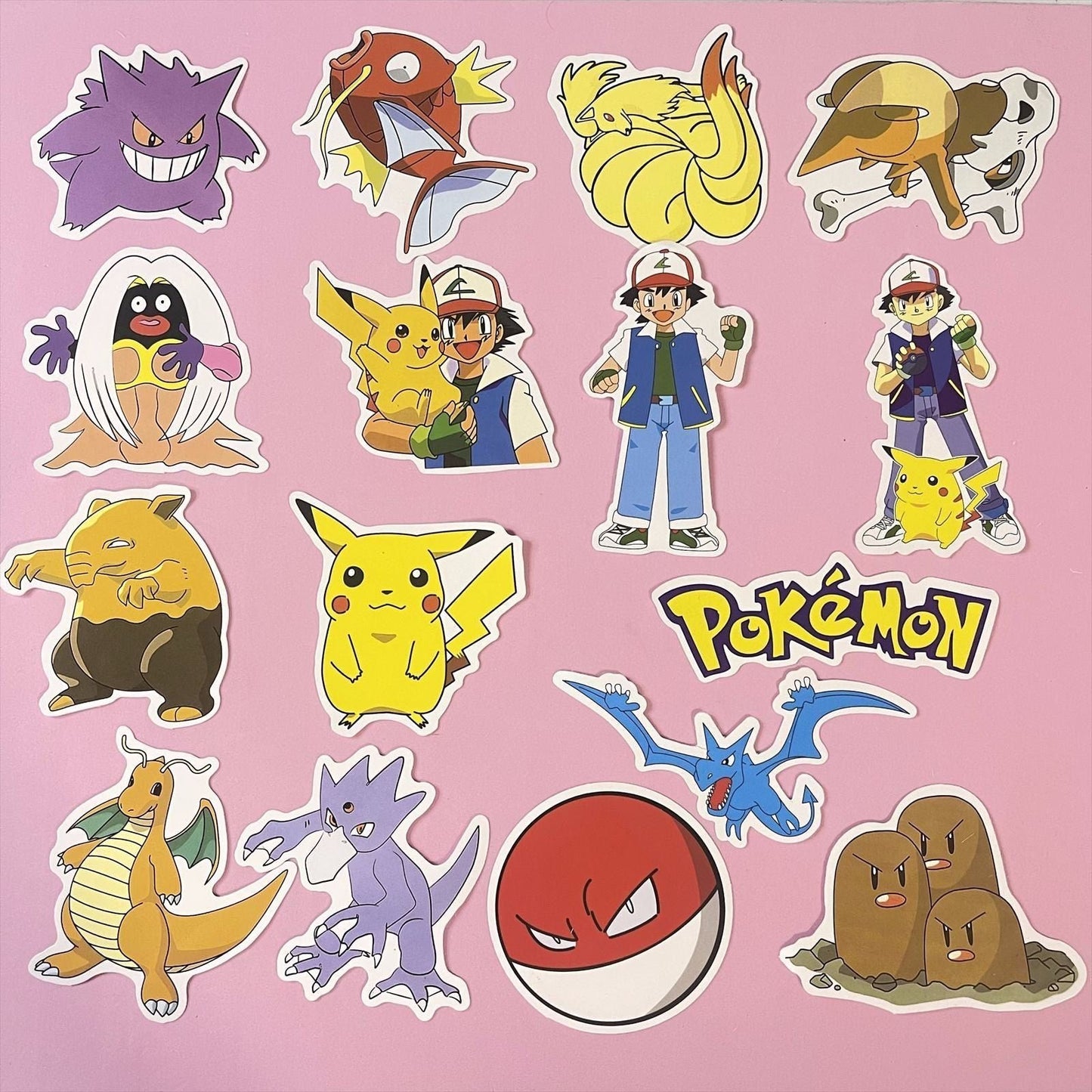 80 Pcs Pokémon Pikachu Pocket Monsters Stickers Nintendo Games for Laptop A09M