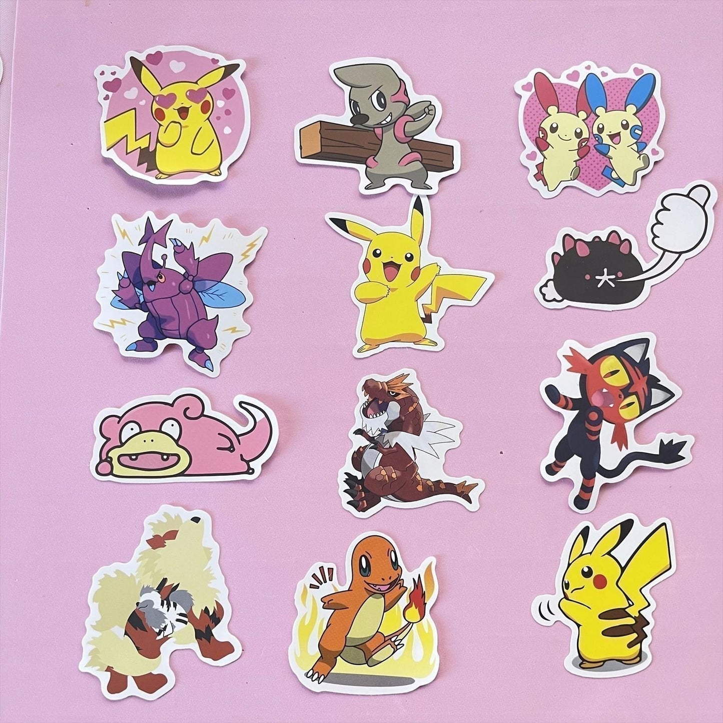 50 Pcs Pokémon Pikachu Pocket Monsters Stickers Nintendo Games for Laptop A17S