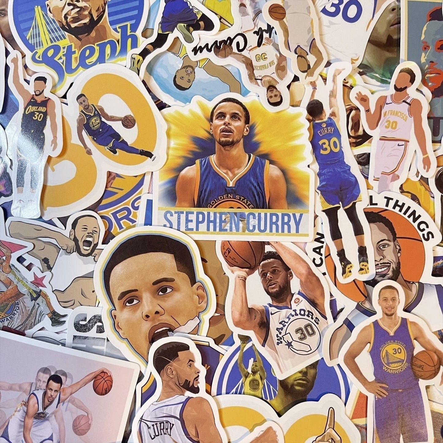 50 Pcs Stephen Curry All-Star NBA shooter MVP Golden State Warriors Sticker B03S